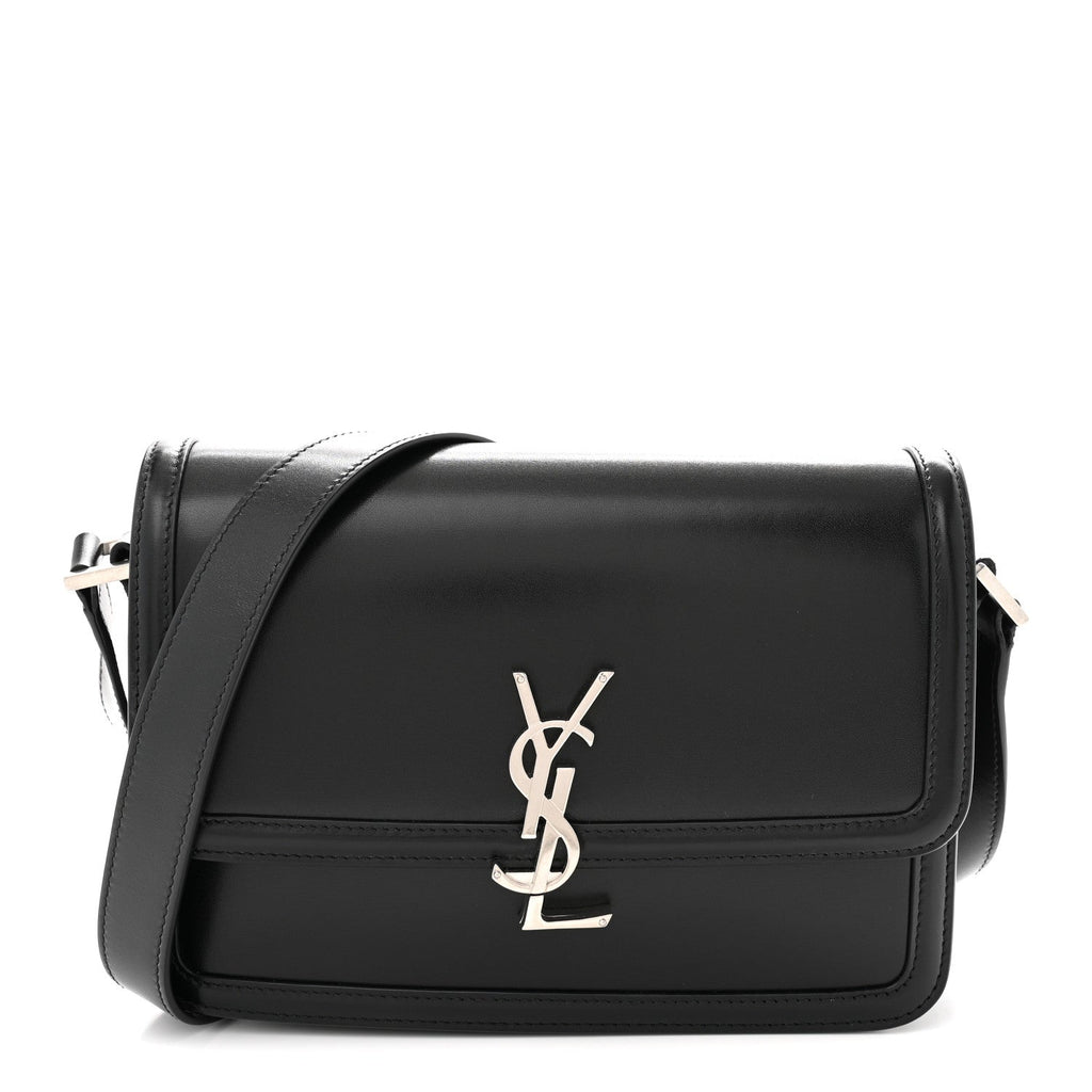 Box Calfskin Monogram Medium Solferino Satchel Black