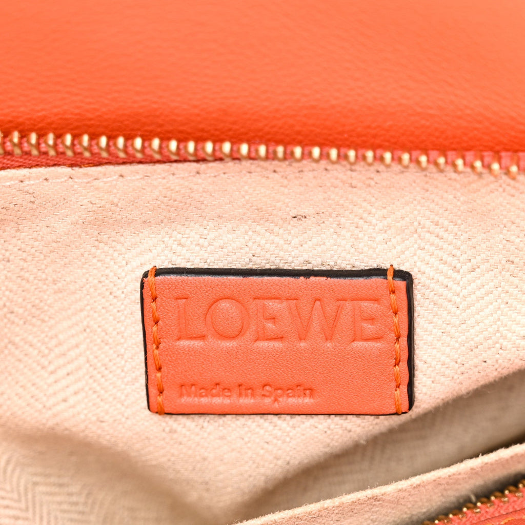 Calfskin Medium Puzzle Bag Orange Multi