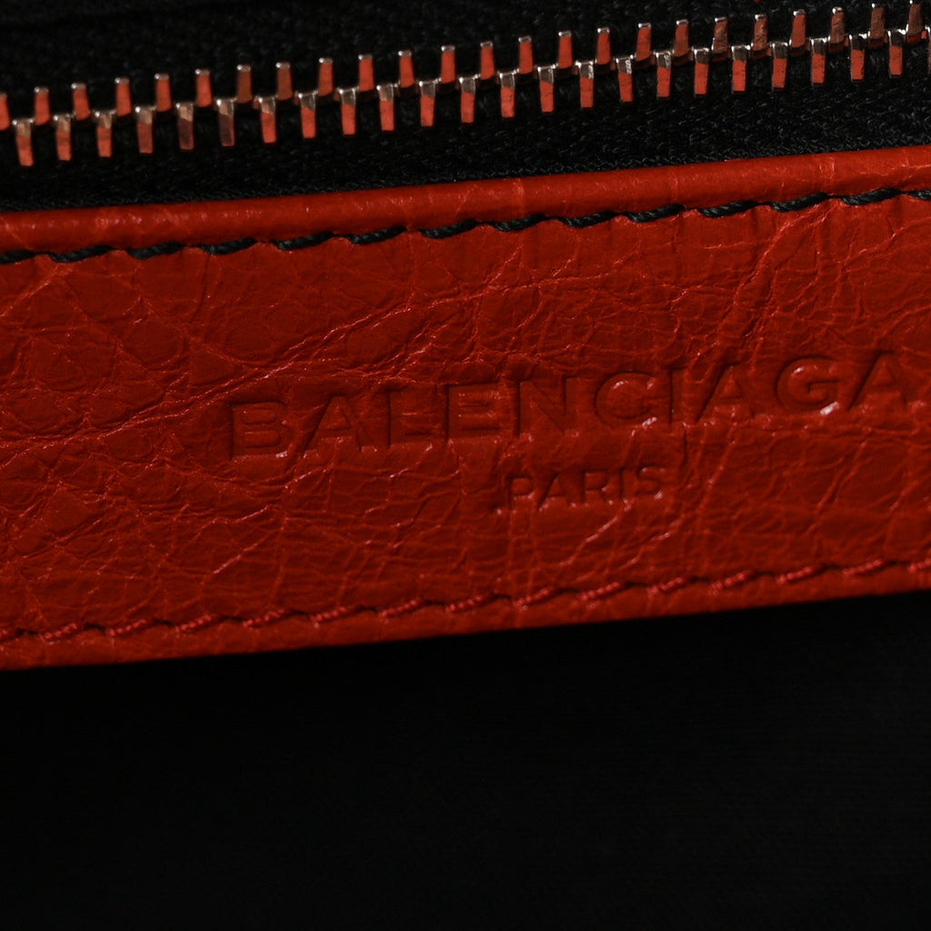 Agneau Giant 12 Silver Hardware City Rouge Ambre