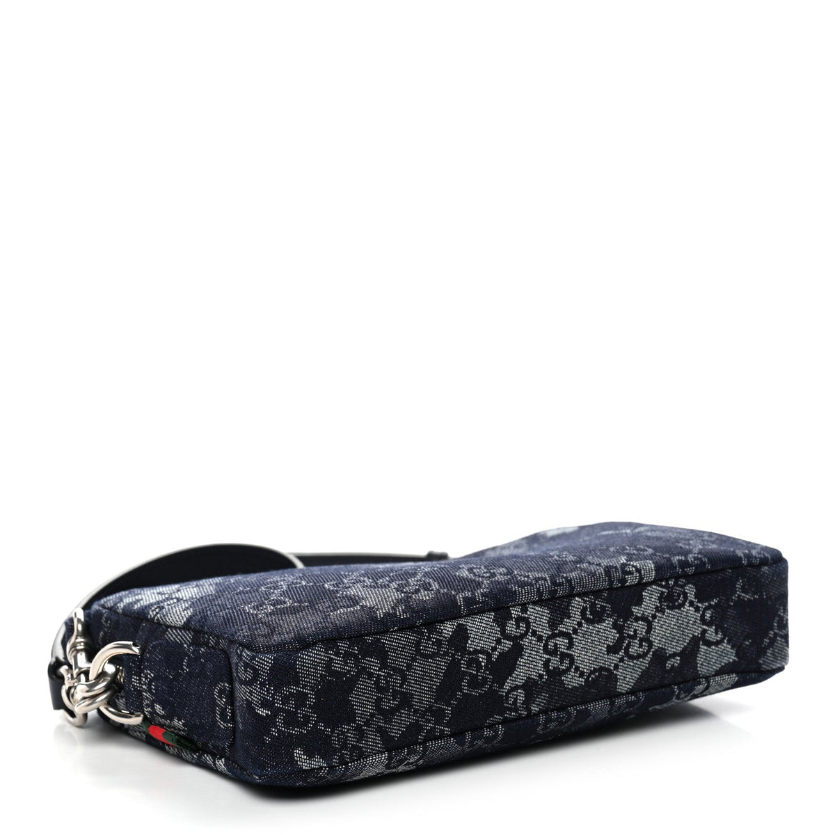 Denim GG Monogram Camouflage Small Crossbody Bag Blue