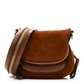 Suede Calfskin Mini Jennifer Crossbody Caramel