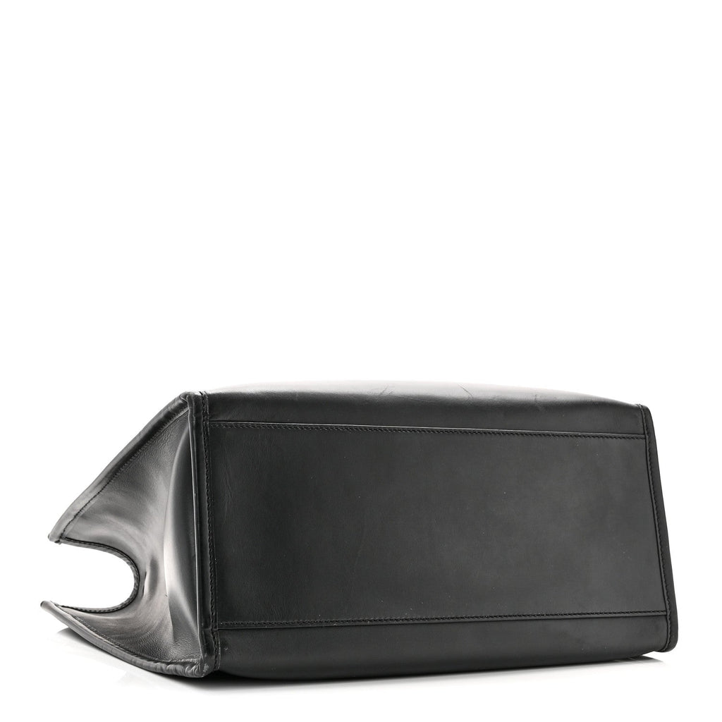 Vitello King Plexiglass Medium Fendi Sunshine Shopper Tote Black