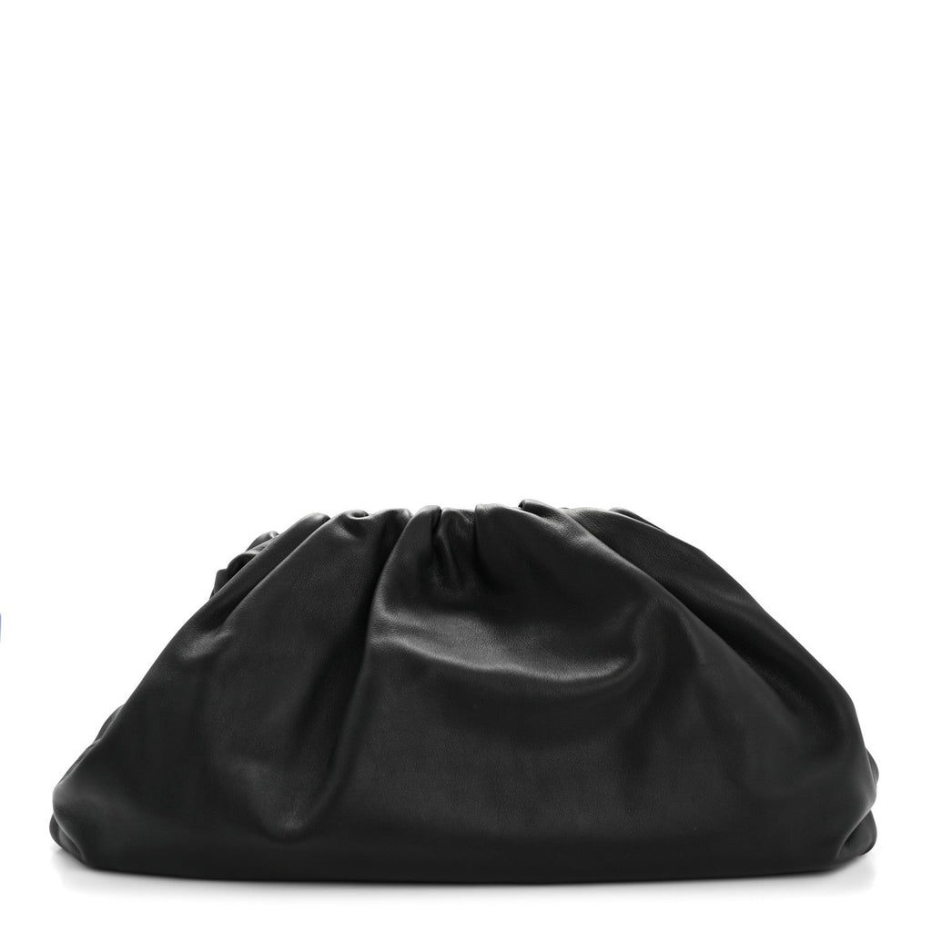 Smooth Butter Calf The Pouch Oversized Clutch Black