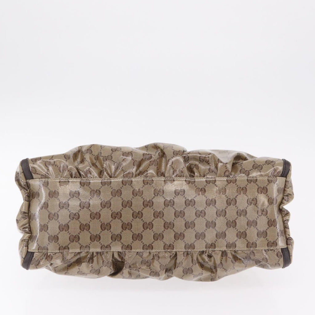 GUCCI GG Crystal Abbey Shoulder Bag Coated Canvas Outlet 327786 Auth am12808V