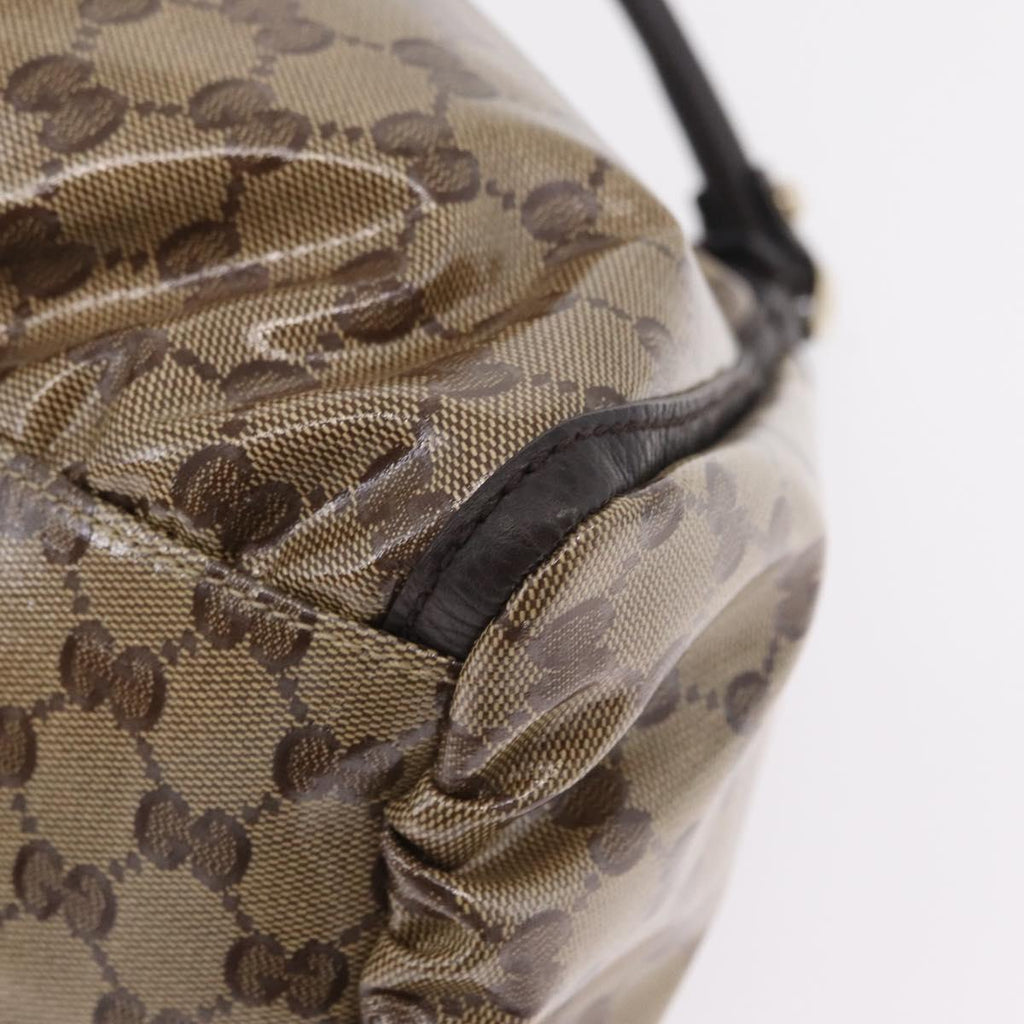 GUCCI GG Crystal Abbey Shoulder Bag Coated Canvas Outlet 327786 Auth am12808V