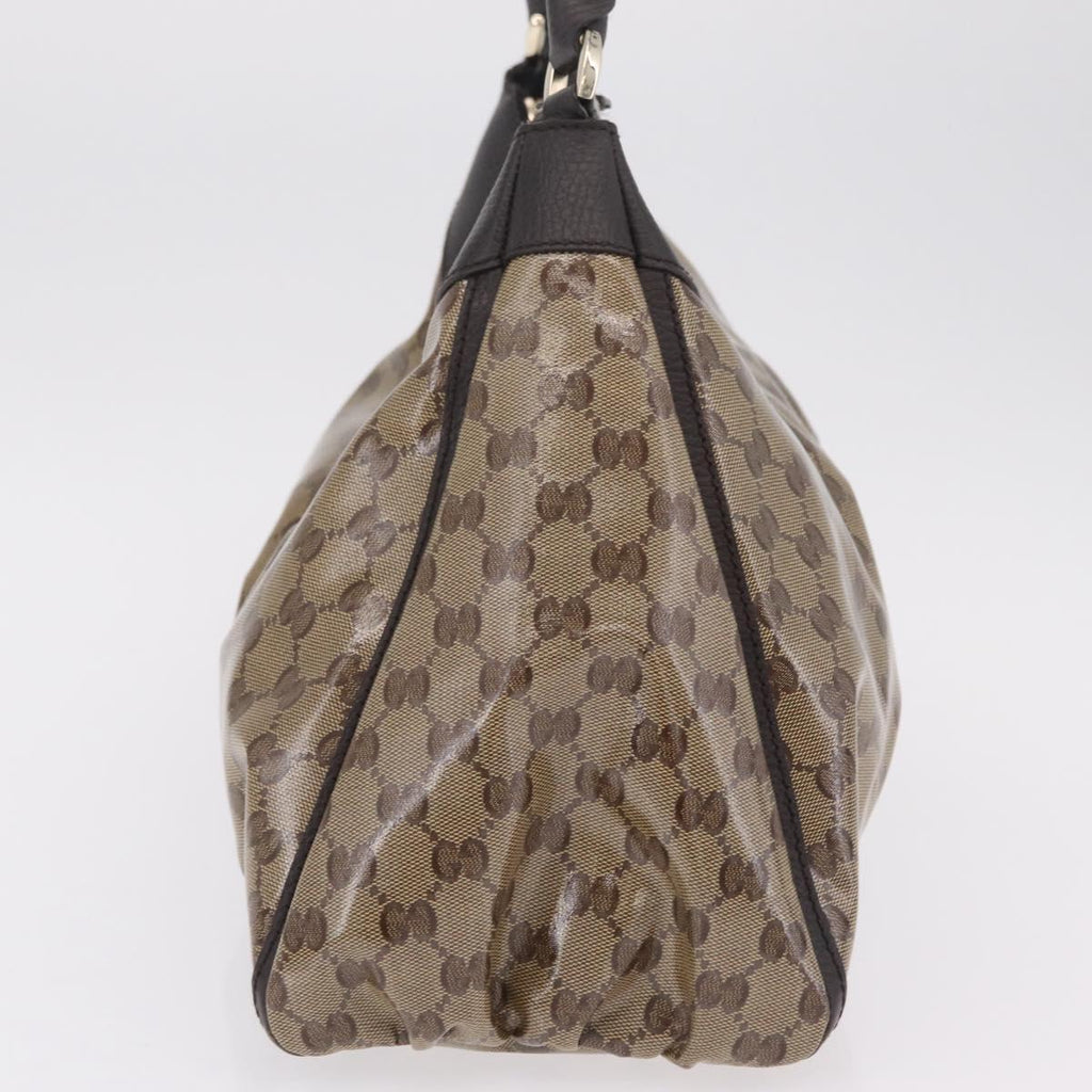 GUCCI GG Crystal Abbey Shoulder Bag Coated Canvas Outlet 327786 Auth am12808V
