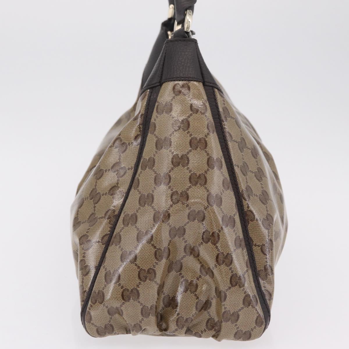 GUCCI GG Crystal Abbey Shoulder Bag Coated Canvas Outlet 327786 Auth am12808V