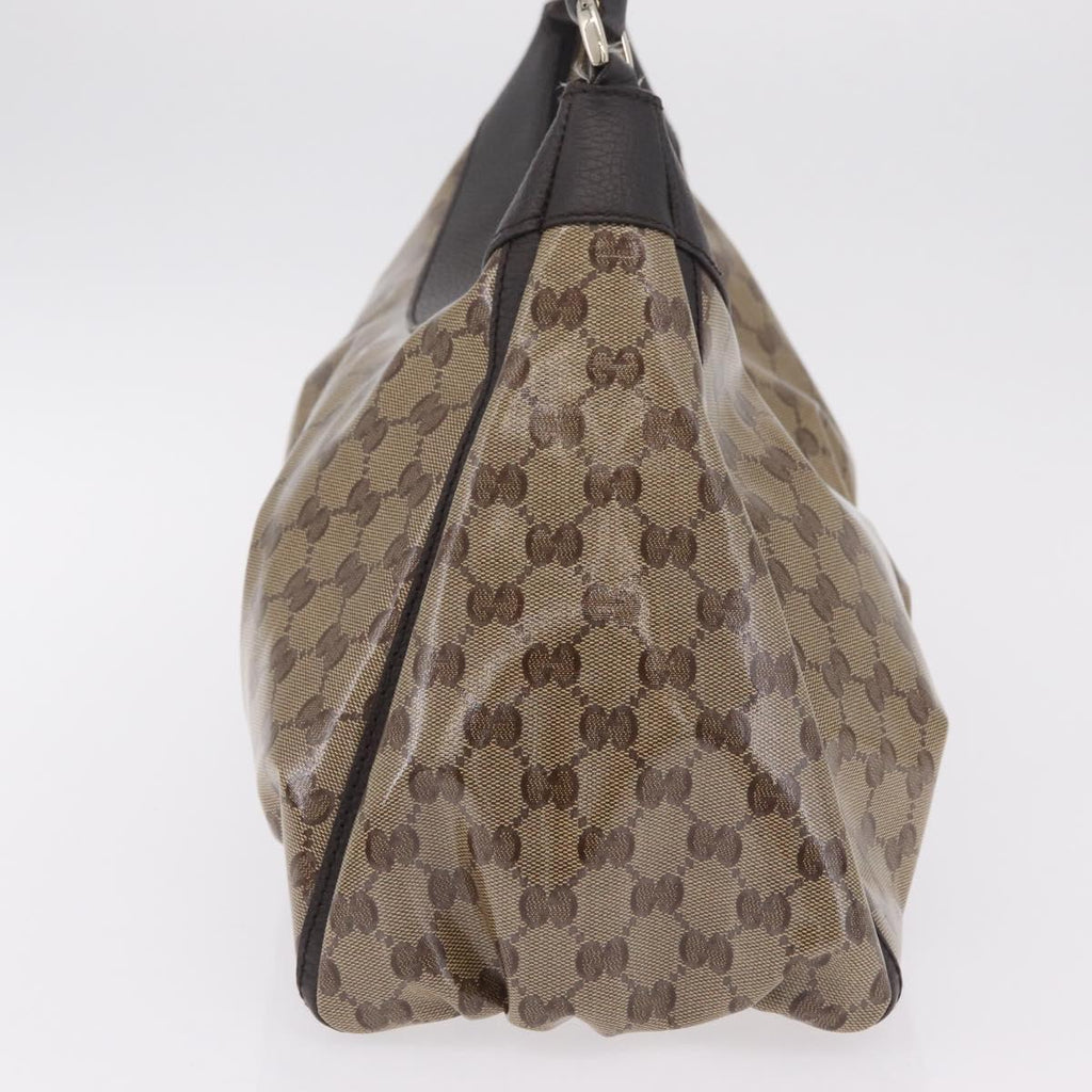 GUCCI GG Crystal Abbey Shoulder Bag Coated Canvas Outlet 327786 Auth am12808V