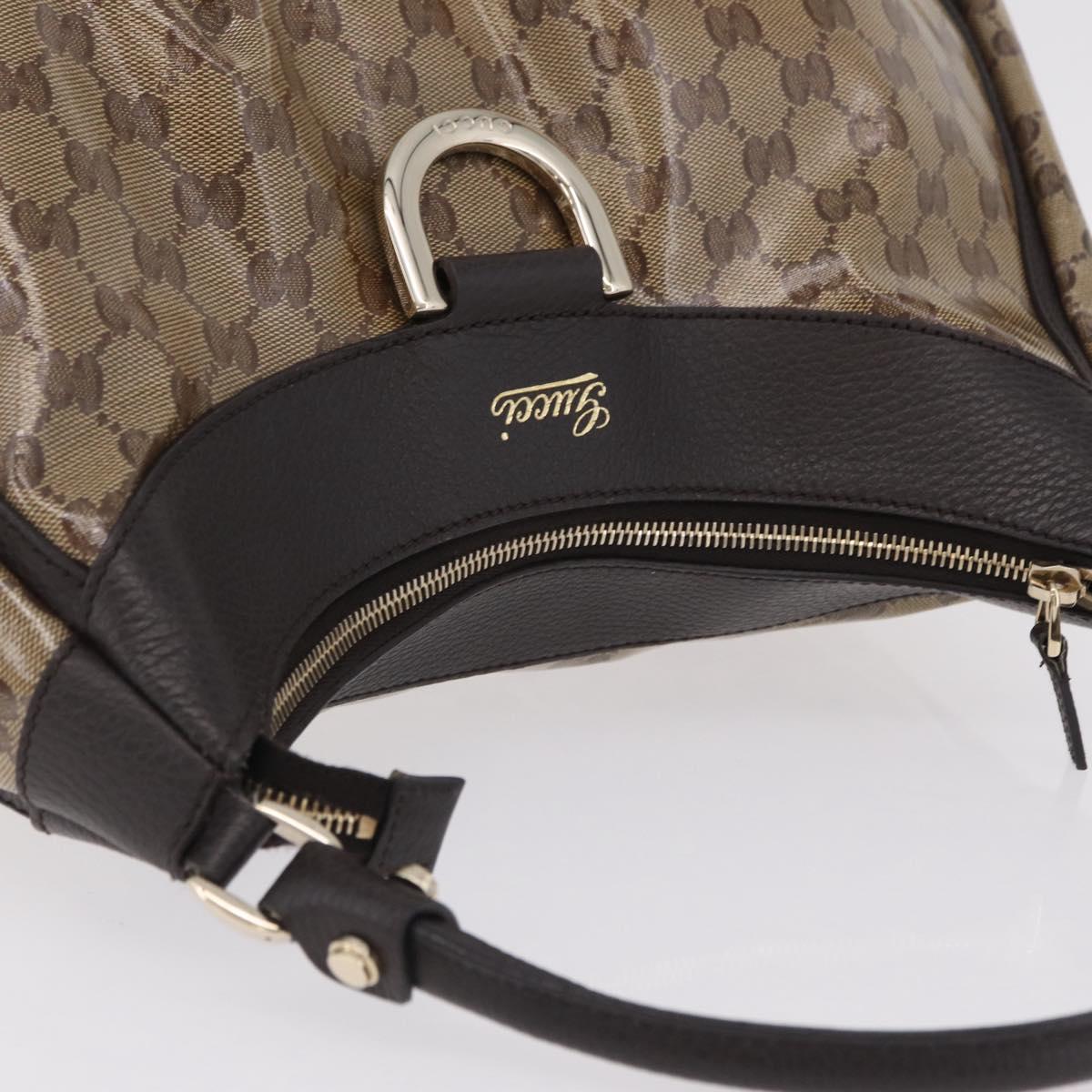 GUCCI GG Crystal Abbey Shoulder Bag Coated Canvas Outlet 327786 Auth am12808V