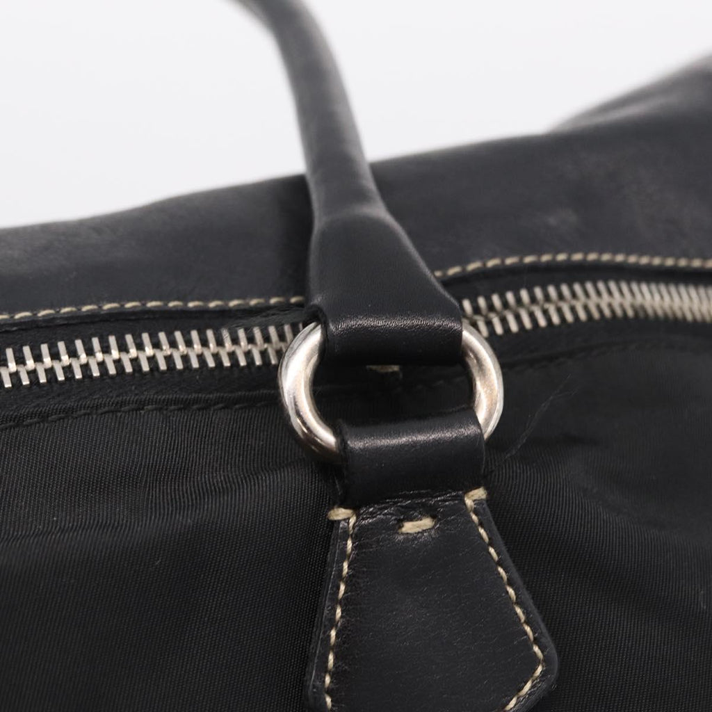 PRADA Tote Bag Nylon Black Silver BR1325 Auth am12835V