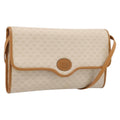 GUCCI Micro GG Supreme Shoulder Bag PVC Beige Gold Auth ar14351