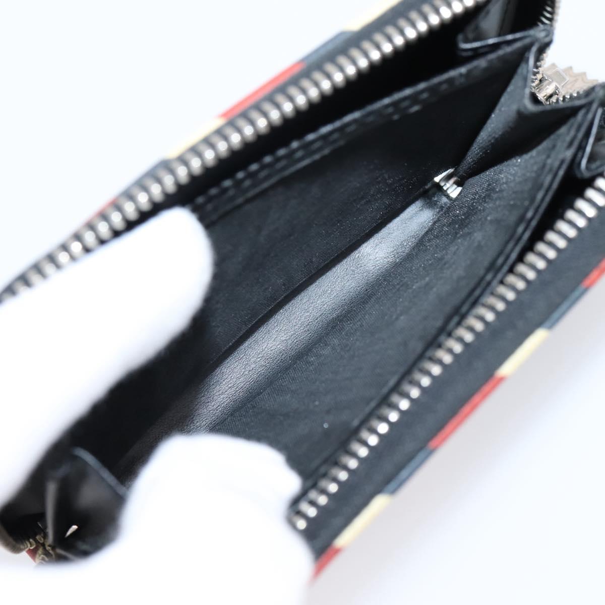 GUCCI GG Supreme Night Courier Coin Purse PVC Black Silver 496343 Auth ar14376