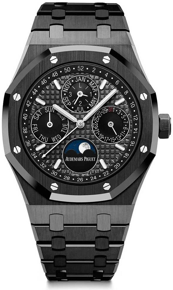 Audemars Piguet Royal Oak Perpetual Calendar - Black Ceramic - Black Dial - Black Sub_Dials - Black Ceramic Bezel - Ref# 26579CE.OO.1225CE.01