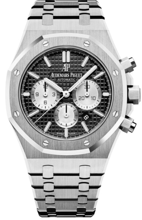 Audemars Piguet Royal Oak Selfwinding Chronograph - Stainless Steel - Black Dial - White Sub-Dials - Ref# 26331ST.OO.1220ST.02