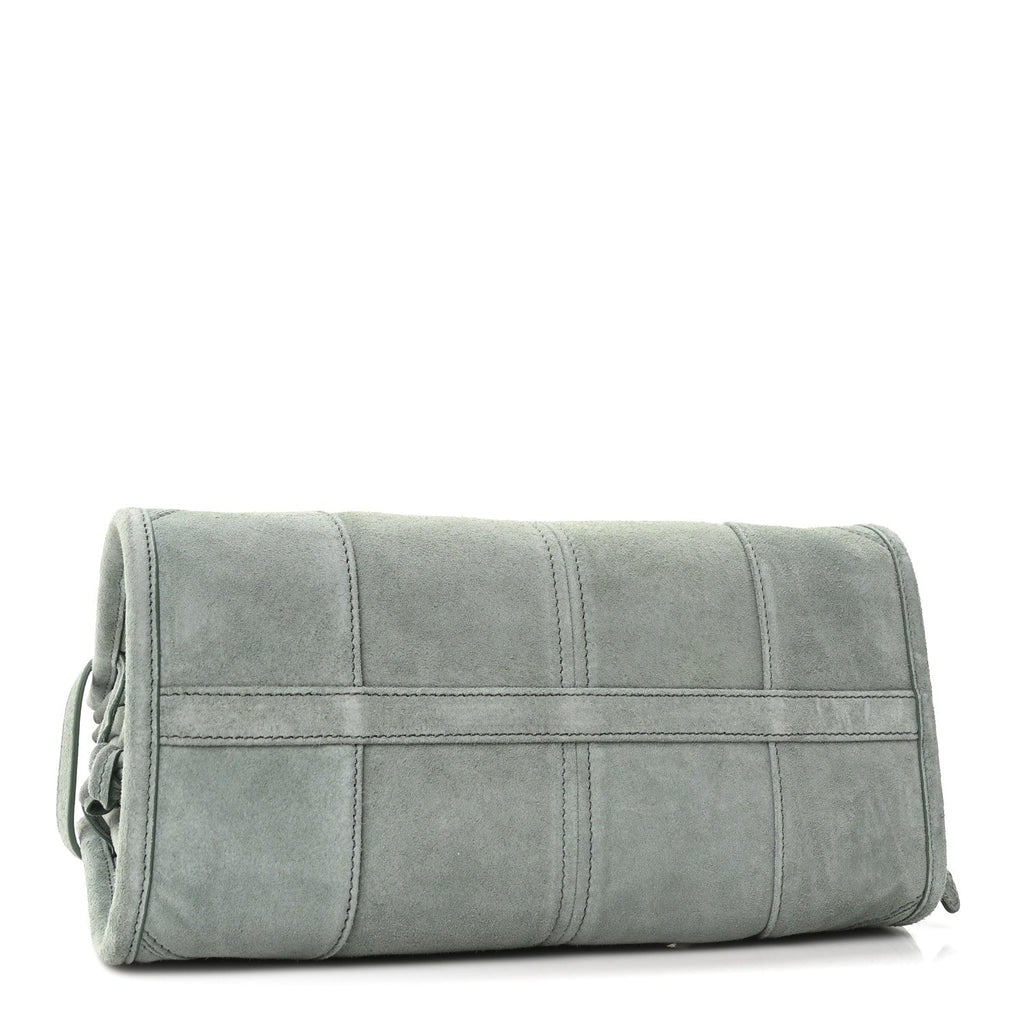 Scamosciato Triangle Small Bonnie Shoulder Bag Salvia