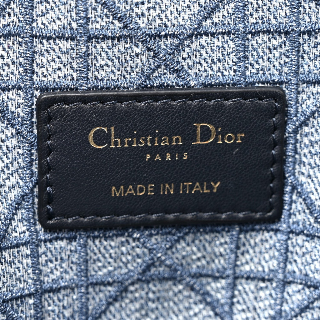Denim Cannage Small Caro Bag Blue