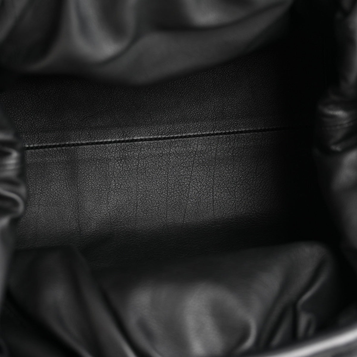 Smooth Butter Calf The Pouch Oversized Clutch Black