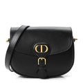 Box Calfskin Medium Bobby Flap Black