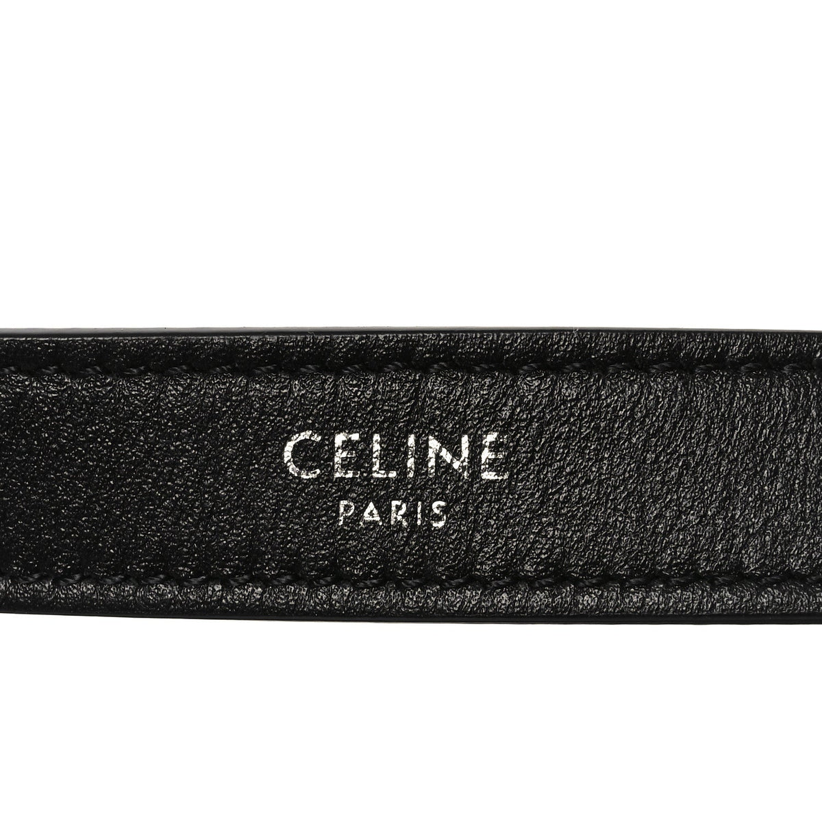 Calfskin Ava Logo Shoulder Bag Black
