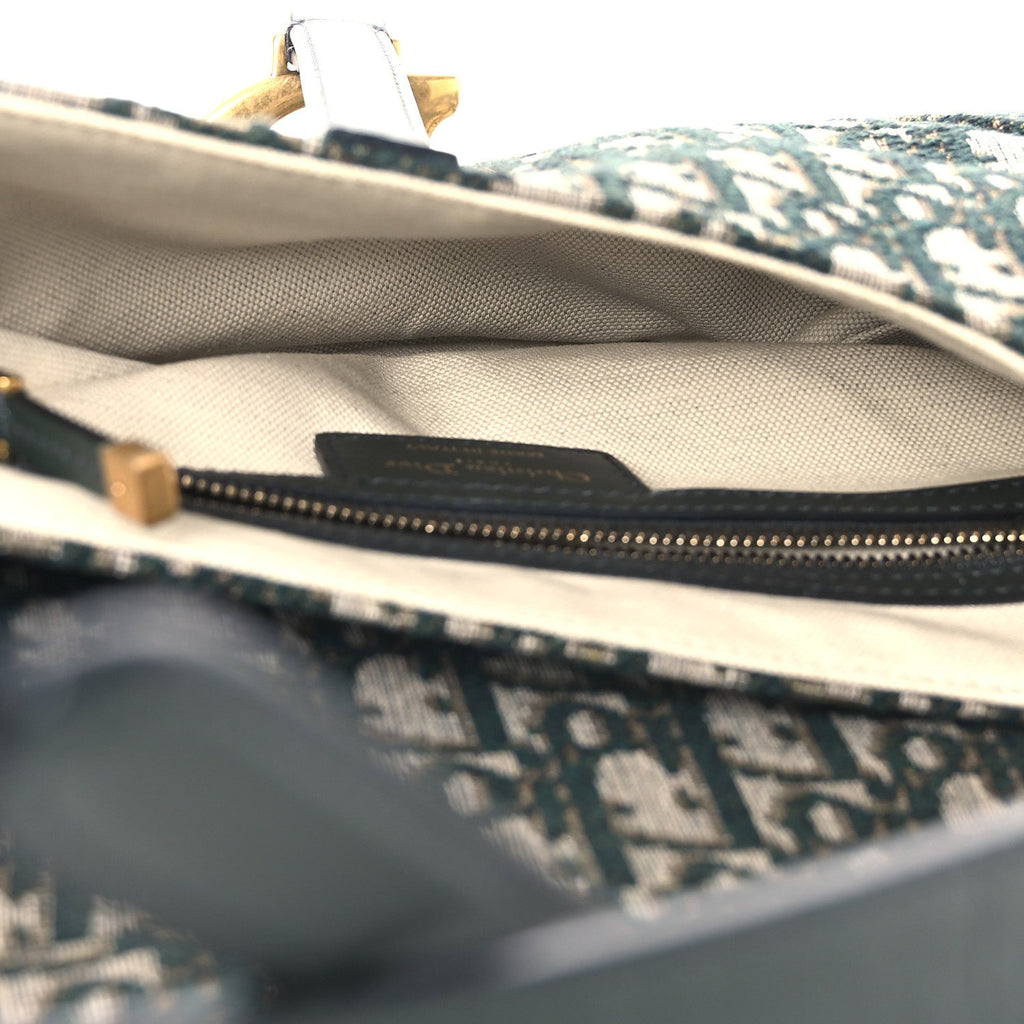 Oblique Saddle Bag Green