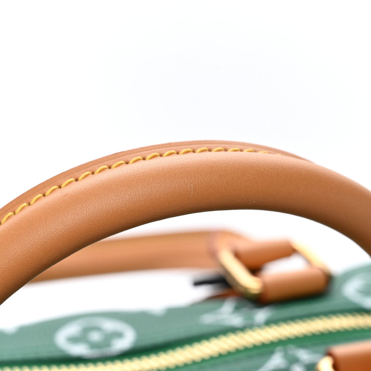 Calfskin Monogram Speedy P9 Bandouliere 40 Green