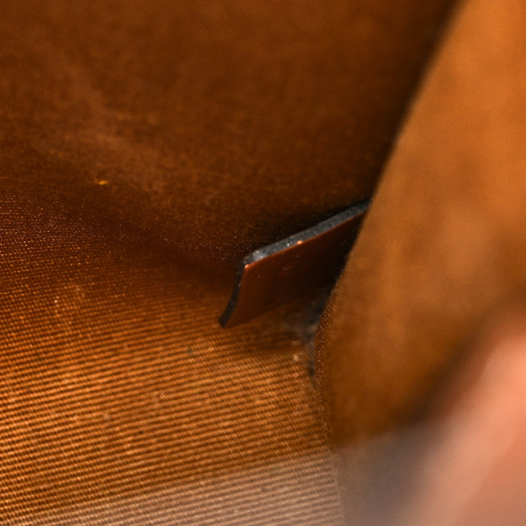 Triomphe Canvas Calfskin Mini Vertical Cabas Tan