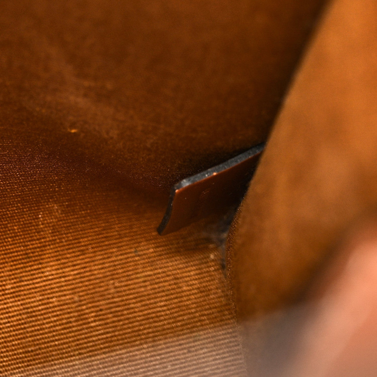 Triomphe Canvas Calfskin Mini Vertical Cabas Tan