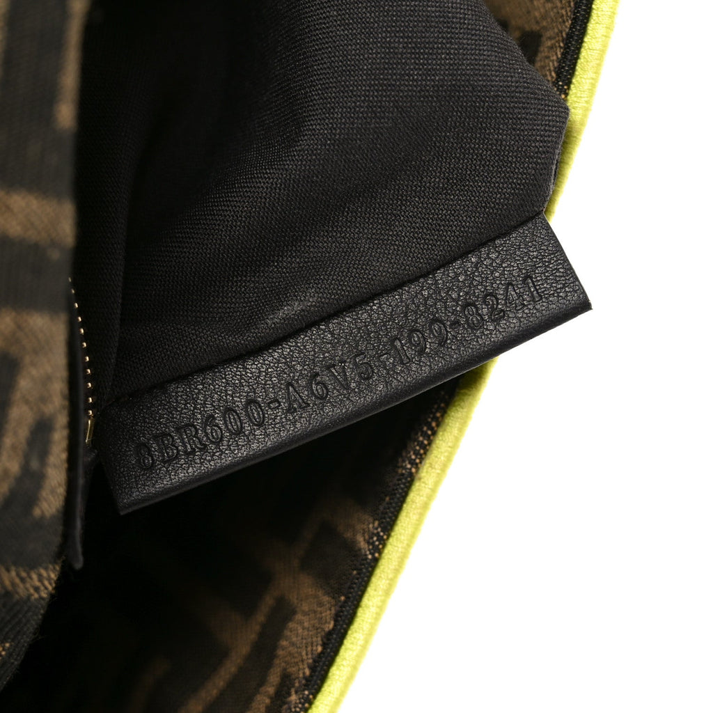Fabric Jacquard FF 1974 Large Baguette Tobacco Moro Giallo Fluo