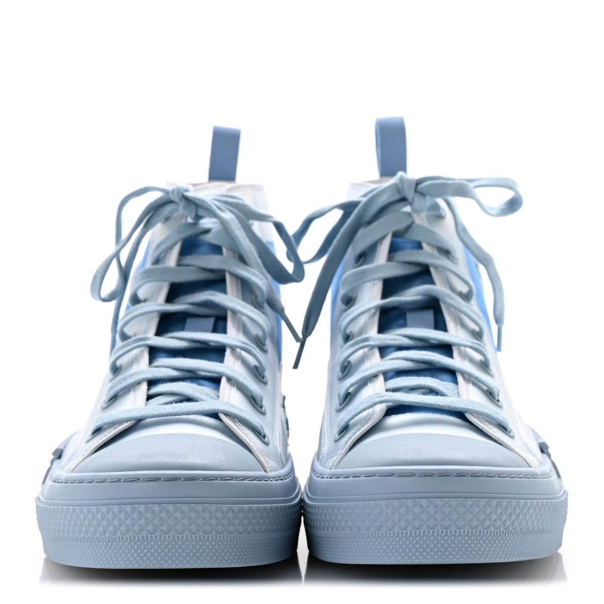 X DANIEL ARSHAM Technical Canvas Oblique Mens B23 High Top Sneakers 43 Blue Beige