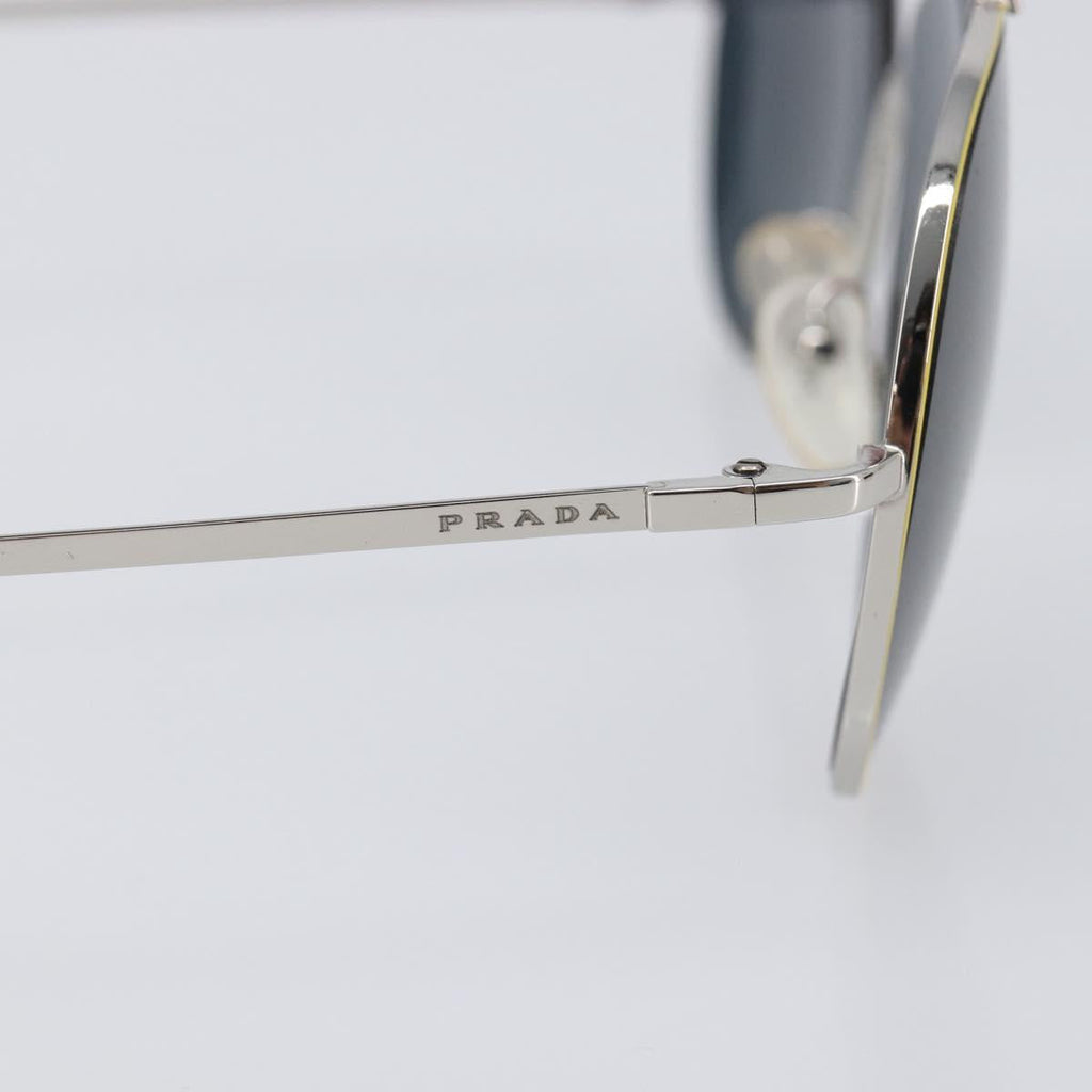 PRADA Sunglasses Metal Yellow Red Auth BA15496