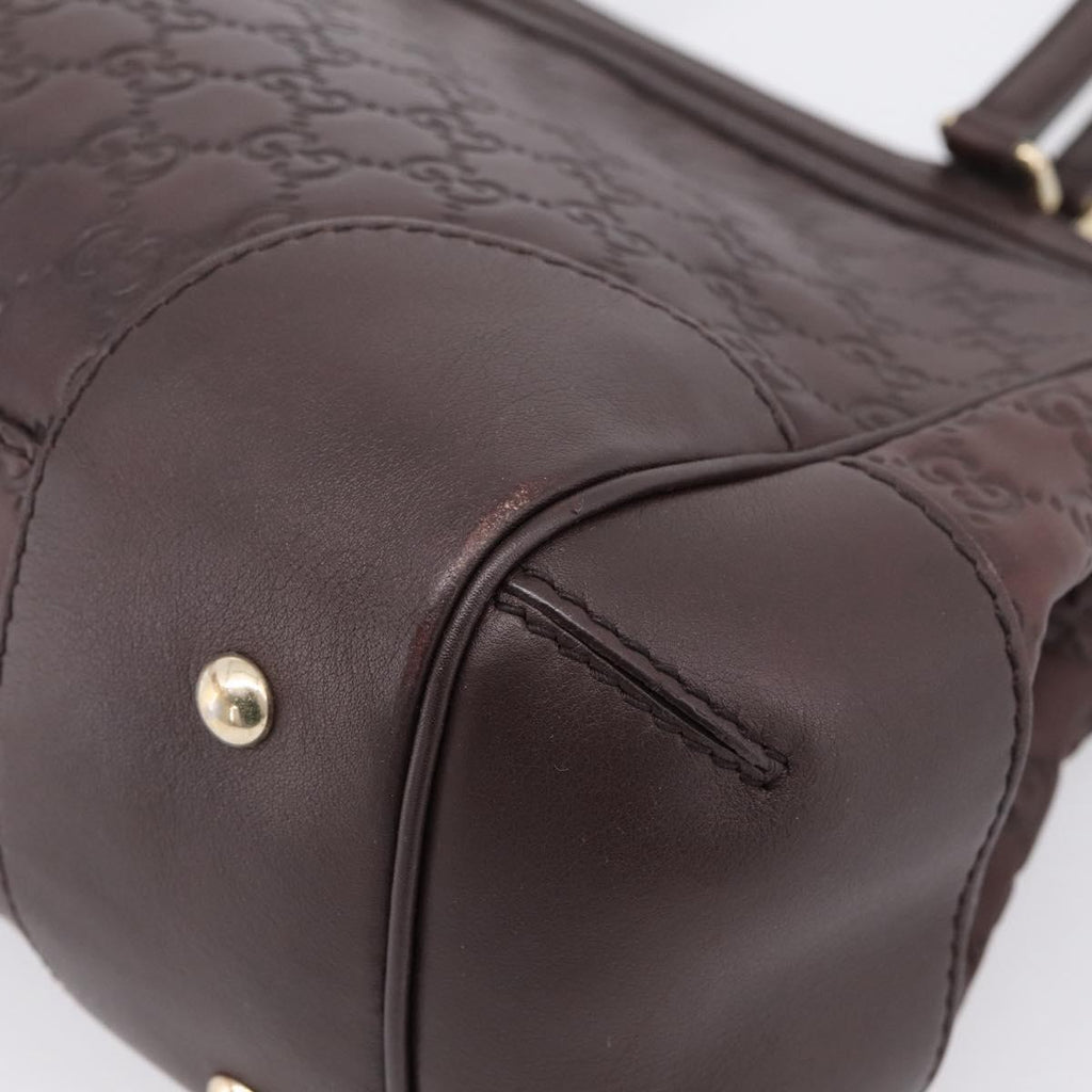 GUCCI GG Canvas Guccissima Tote Bag Brown Gold 257068 Auth BA15857V