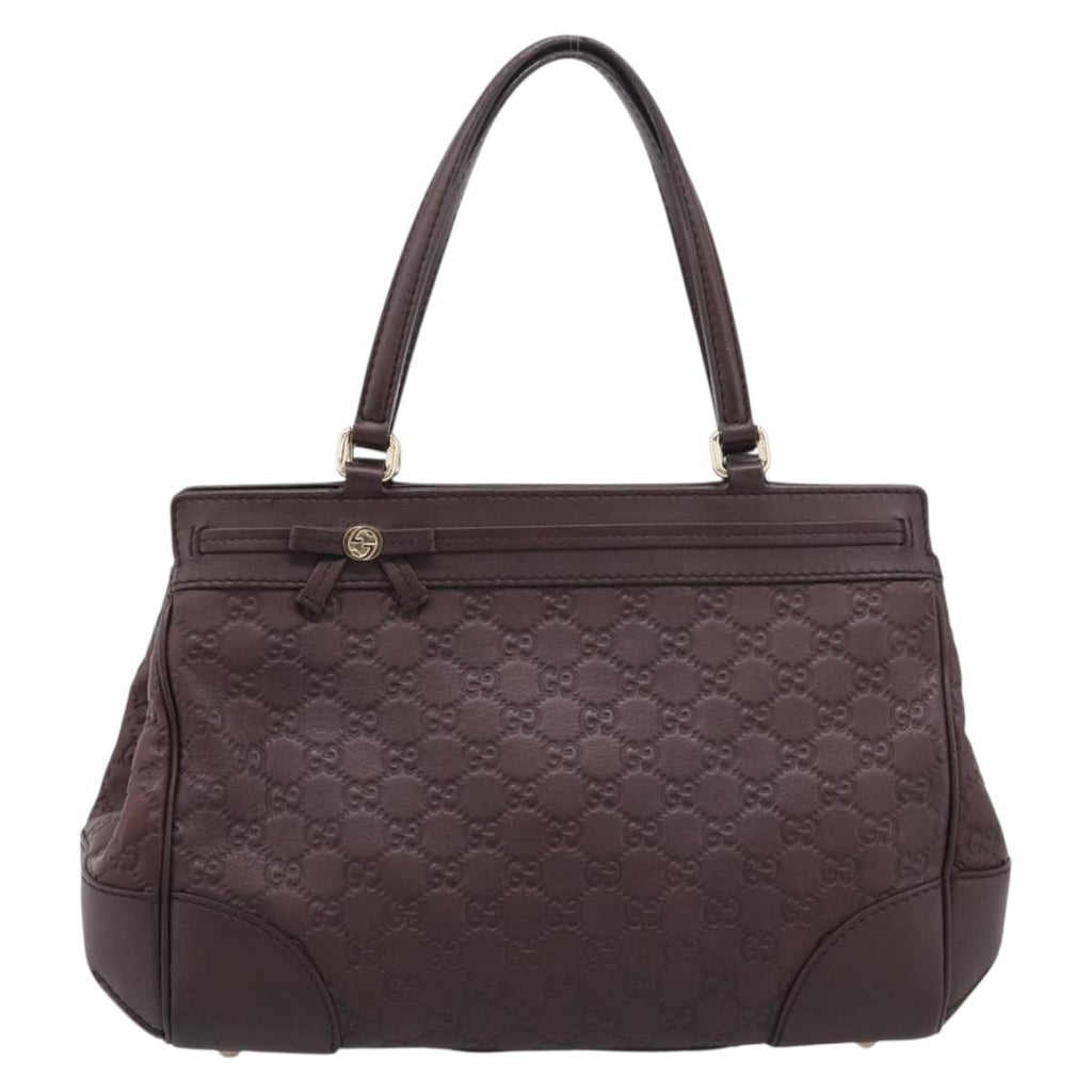 GUCCI GG Canvas Guccissima Tote Bag Brown Gold 257068 Auth BA15857V