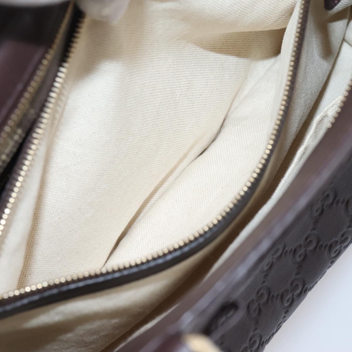 GUCCI GG Canvas Guccissima Tote Bag Brown Gold 257068 Auth BA15857V