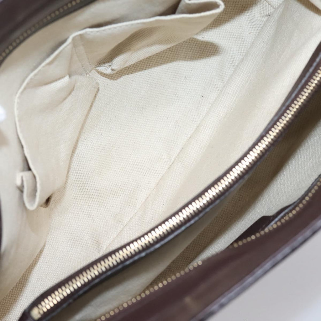GUCCI GG Canvas Guccissima Tote Bag Brown Gold 257068 Auth BA15857V