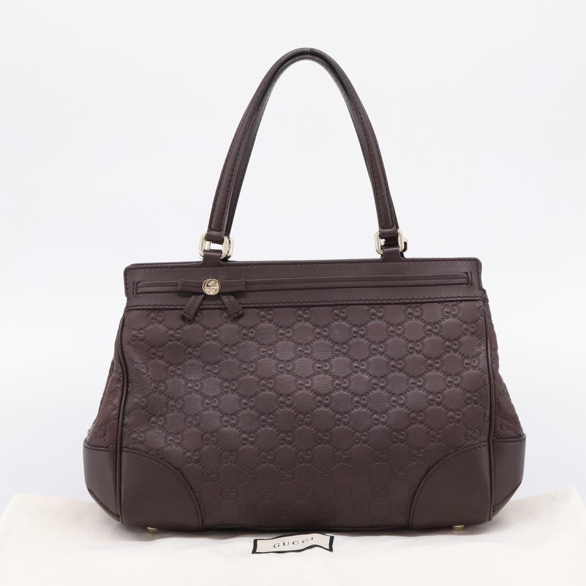 GUCCI GG Canvas Guccissima Tote Bag Brown Gold 257068 Auth BA15857V