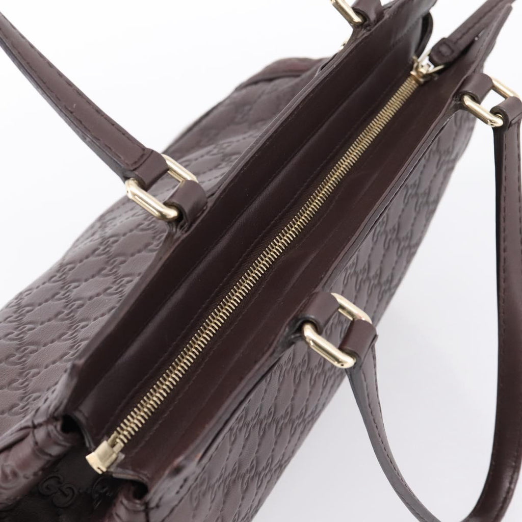 GUCCI GG Canvas Guccissima Tote Bag Brown Gold 257068 Auth BA15857V