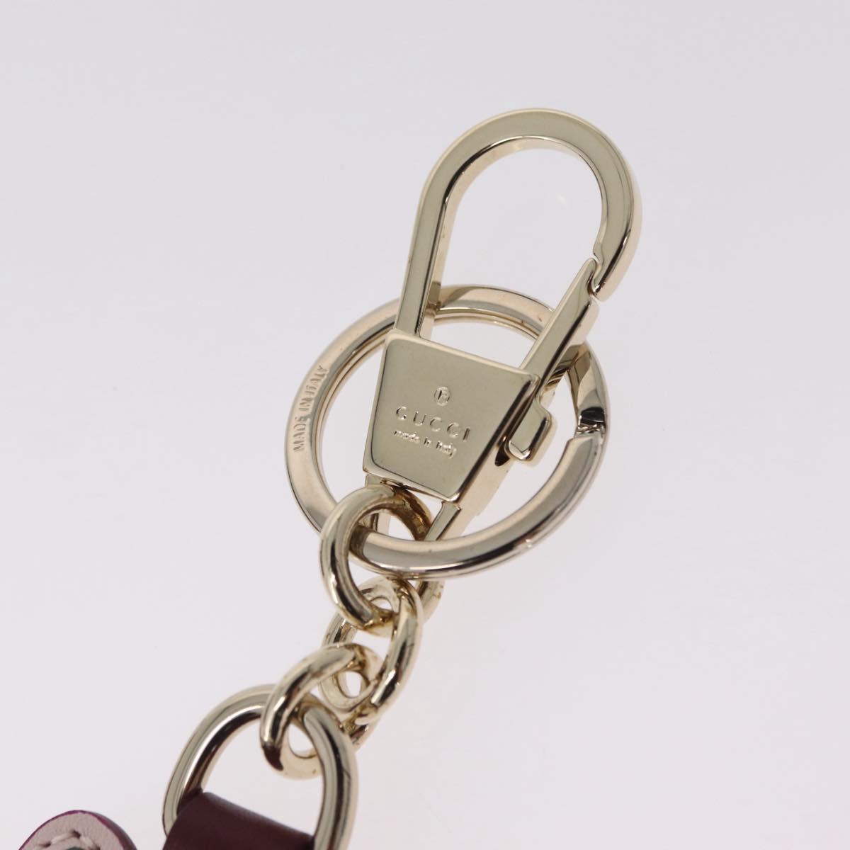 GUCCI GG Supreme Yuko Higuchi Charm PVC Beige Gold Tone Auth BA16264SM
