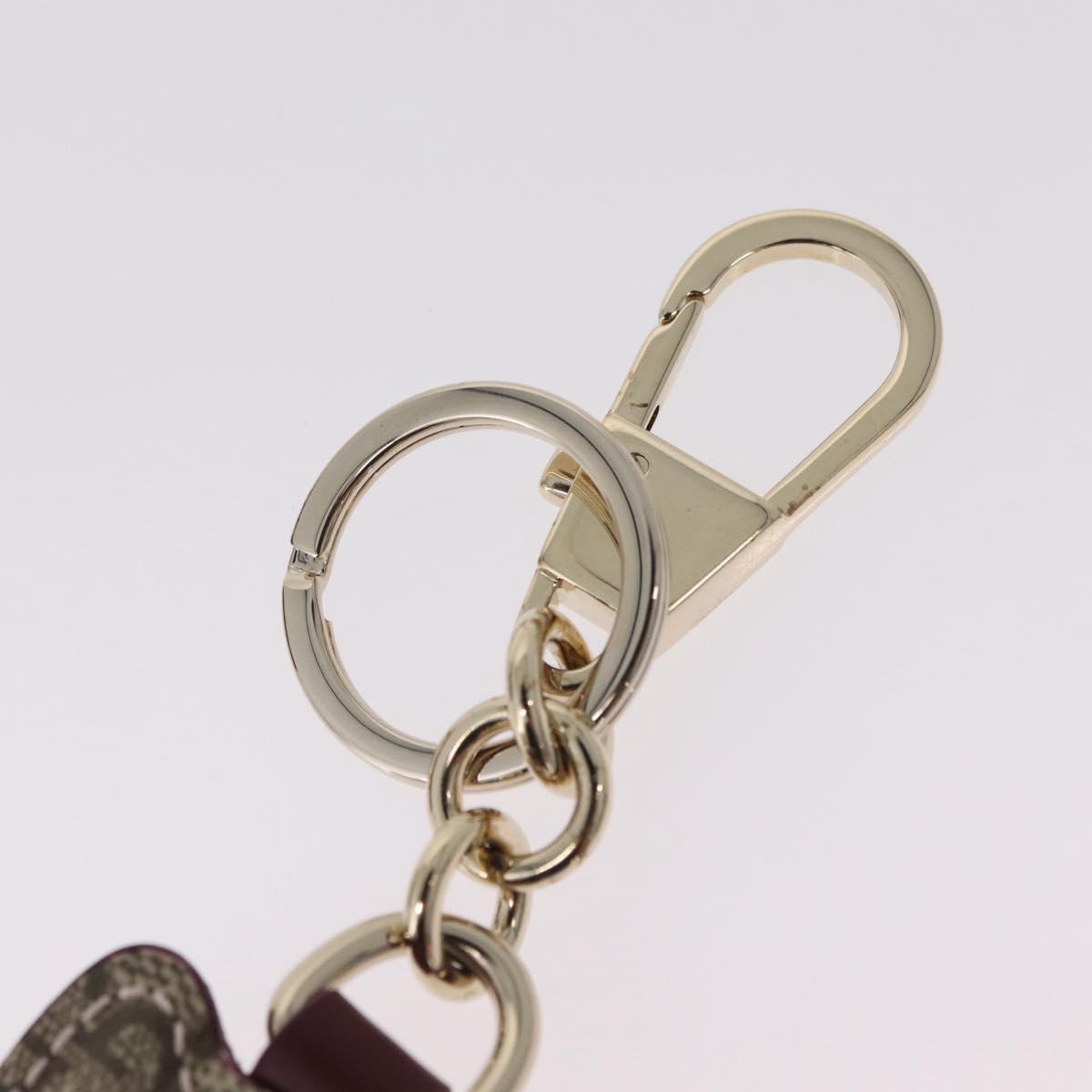 GUCCI GG Supreme Yuko Higuchi Charm PVC Beige Gold Tone Auth BA16264SM