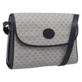 GUCCI Micro GG Supreme Shoulder Bag PVC Navy Gold 001 14 0712 Auth BA16361