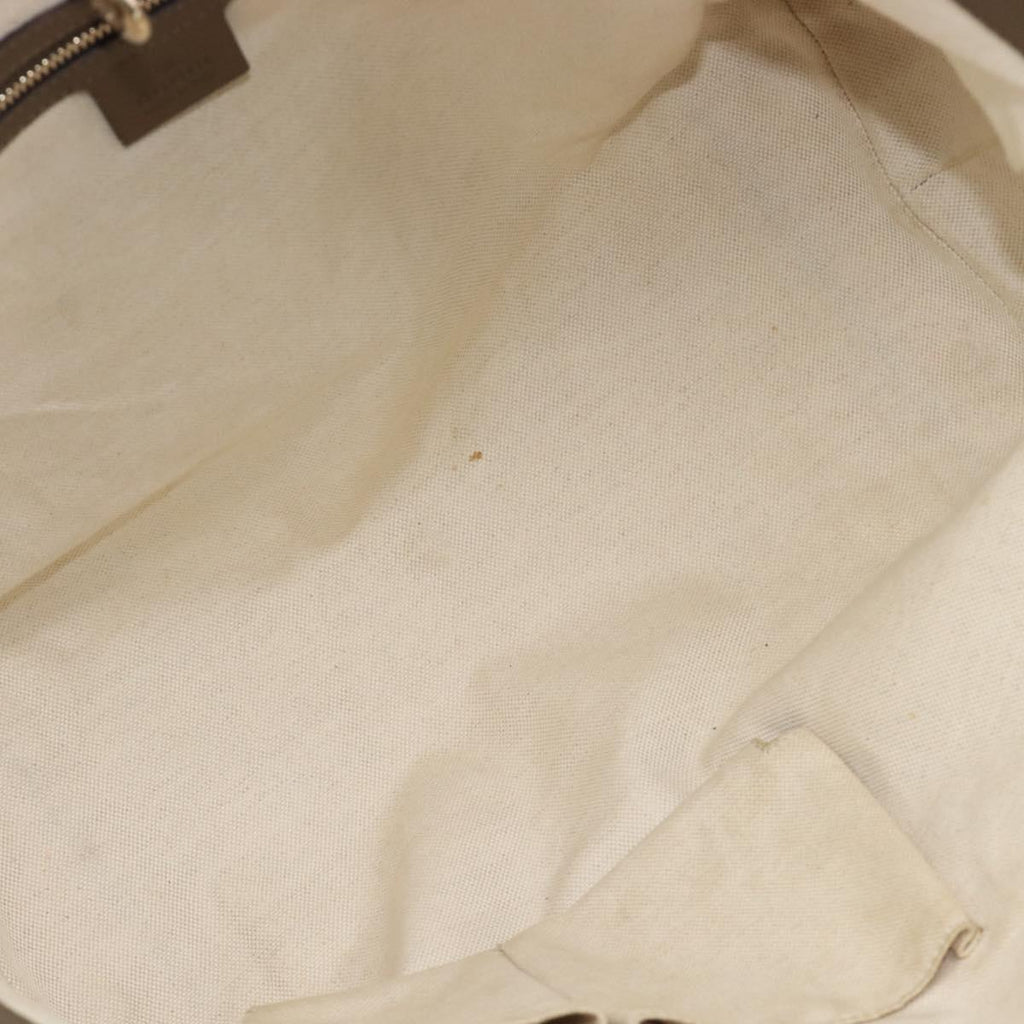 GUCCI GG Canvas Tote Bag Beige Gold 269956 Auth BA16448