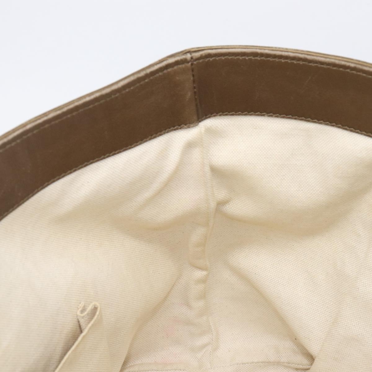 GUCCI GG Canvas Tote Bag Beige Gold 269956 Auth BA16448