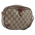 GUCCI GG Supreme Web Sherry Line Bag PVC Beige Gold 89 02 066 Auth BA16454