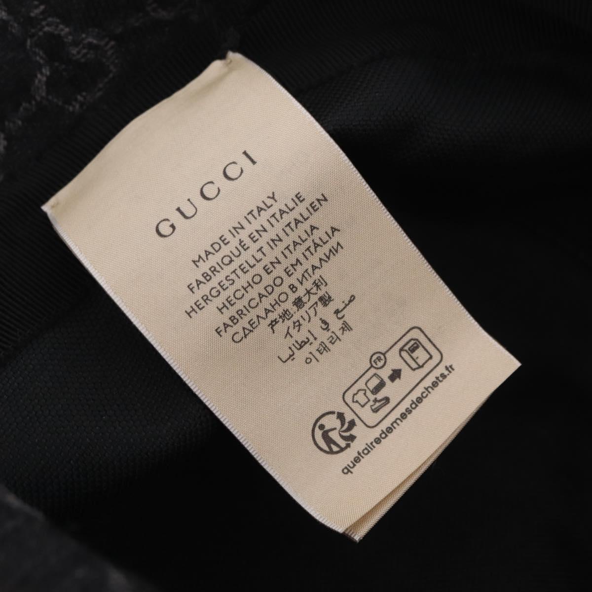 GUCCI GG Marmont Bucket Hat M Beige Gold 768647 Auth BA16737M