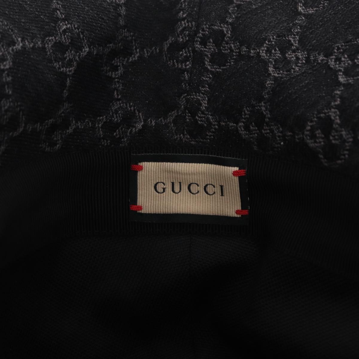 GUCCI GG Marmont Bucket Hat M Beige Gold 768647 Auth BA16737M