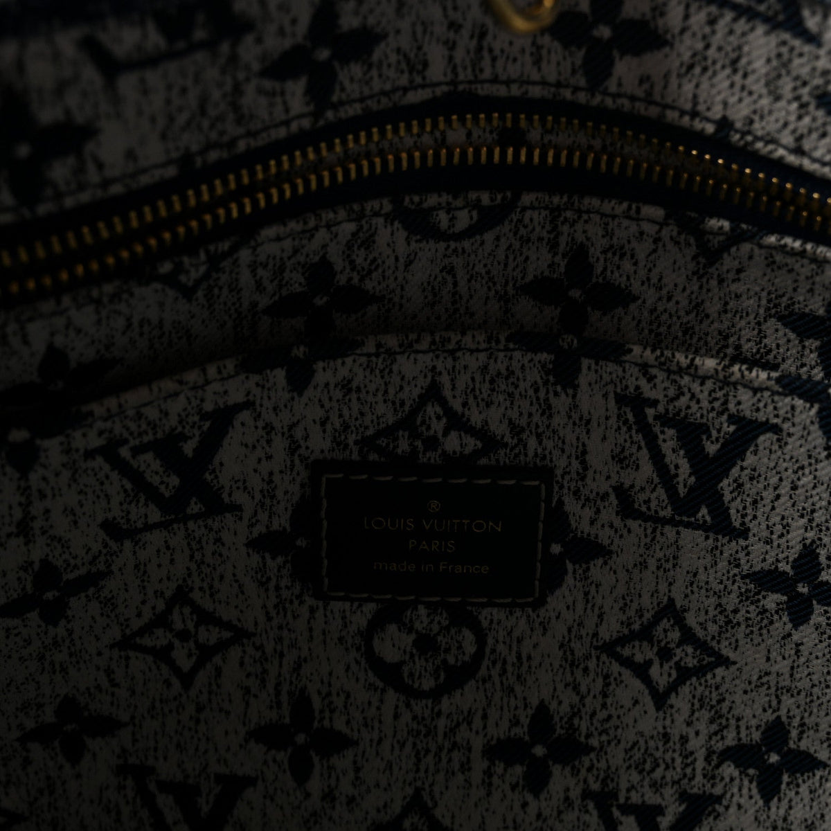 Monogram Jacquard Denim Onthego MM Bleu