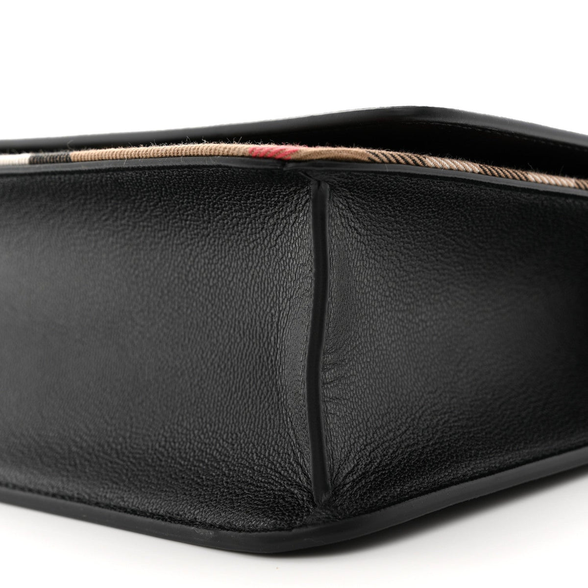 Derby Calfskin House Check Mackford Crossbody Bag Black