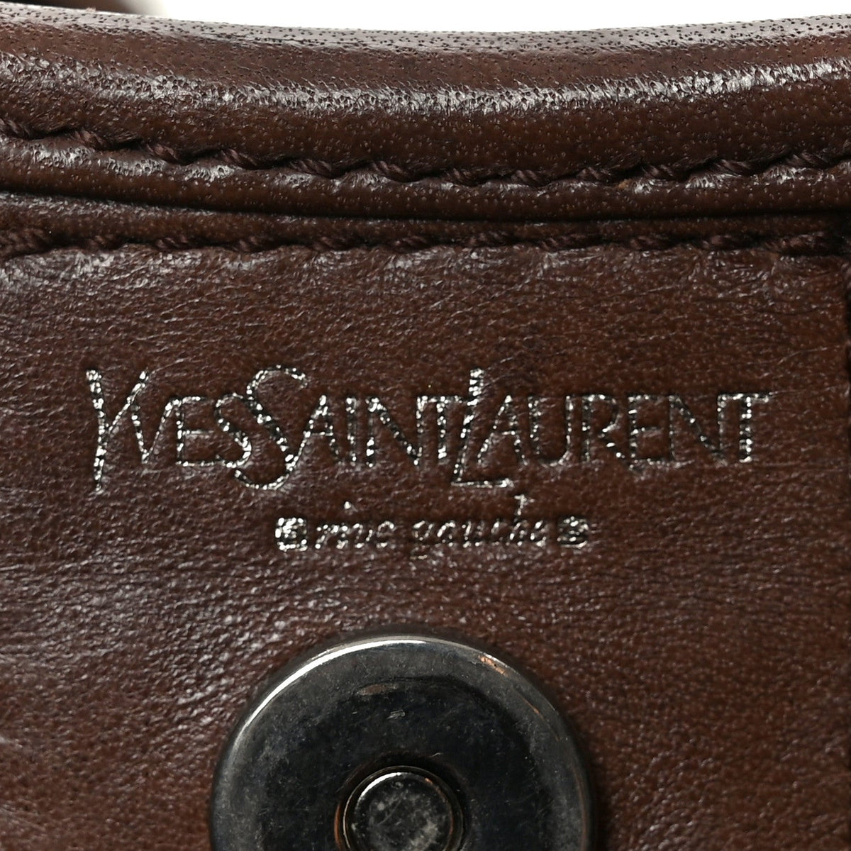 Calfskin Wood Embellished Mombasa Hobo Brown
