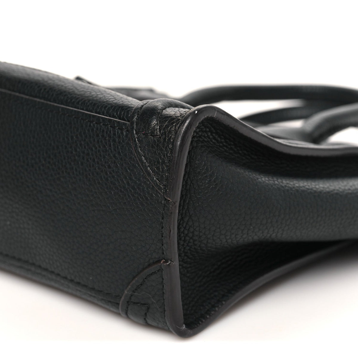 Pebbled Calfskin Nano Luggage Black