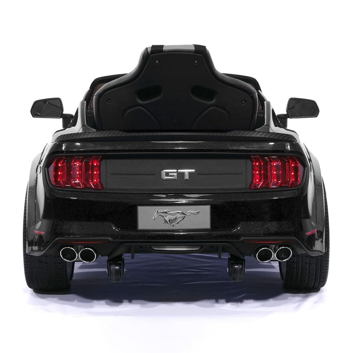 Ford Mustang GT Custom Edition 24V Kids Ride-On Car with R/C Parental Remote | Black