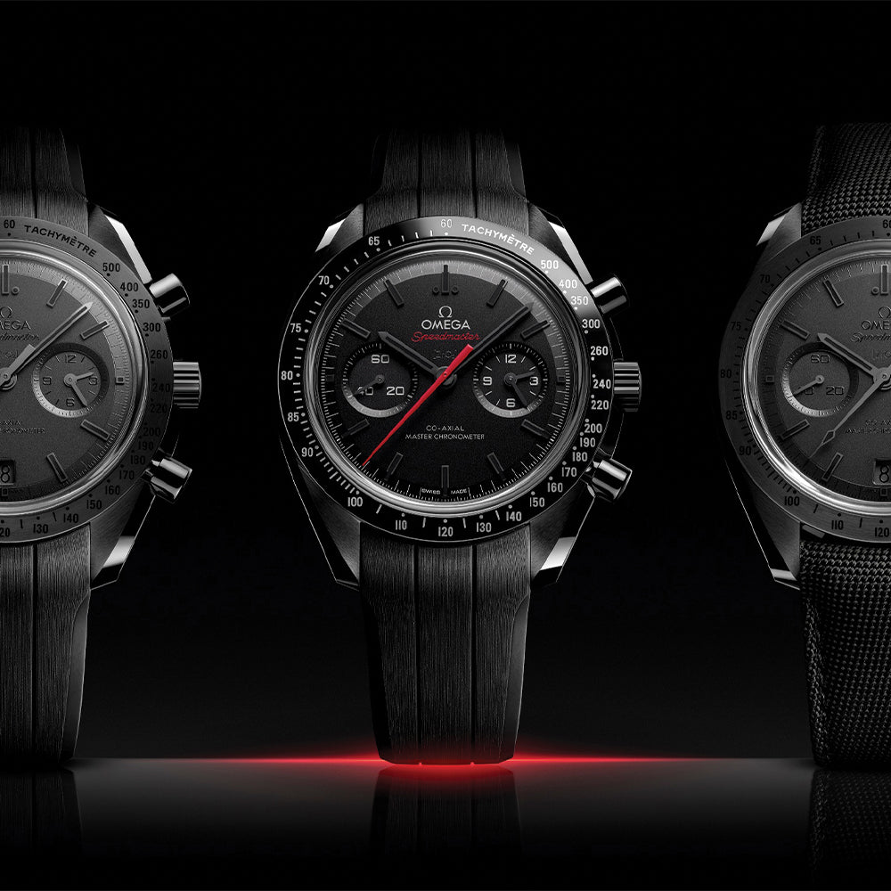 Speedmaster Dark Side of the Moon Black Ceramic 44.25mm - Full Black on Fabric Strap